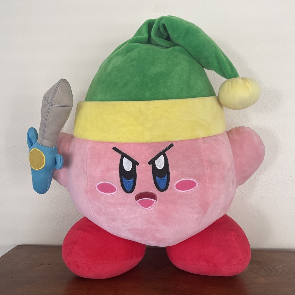 Kirby Plush Link Zelda Cosplay Nintendo Smash Brothers‎ Stuffed Big Jumbo 16"